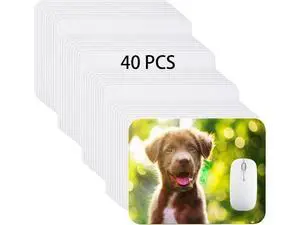 40 Pcs Sublimation Mouse Pad Blanks Heat Press Printing Crafts Mousepads 3mm Thick DIY Custom Mouse Pads Anti-Slip Rubber Mouse Mat for Office Laptop Computer Gaming 40 Pcs Sublimation Mouse Pad Blanks Heat Press Printing Crafts Mousepads 3mm Thick DIY Custom Mouse Pads Anti-Slip Rubber Mouse Mat for Office Laptop Computer Gaming