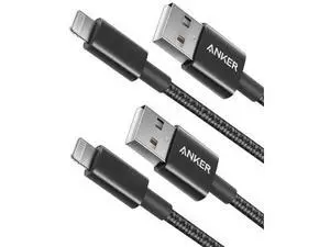 USB A to Lightning Cable(3.3FT 2Pack) MFi Certified Nylon USB to Lightning Cord for iPhone 14/13/12/11 Pro/11/XS MAX/XR/8/7/6s Plus Cable(Black) USB A to Lightning Cable(3.3FT 2Pack) MFi Certified Nylon USB to Lightning Cord for iPhone 14/13/12/11 Pro/11/XS MAX/XR/8/7/6s Plus Cable(Black)