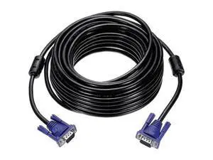 VGA Cable (49 ft 7 Pin) - Male to Male Video Cable Adapter Cord for TV PC Computer Laptops Monitor Screen Projector Black VGA Cable (49 ft 7 Pin) - Male to Male Video Cable Adapter Cord for TV PC Computer Laptops Monitor Screen Projector Black