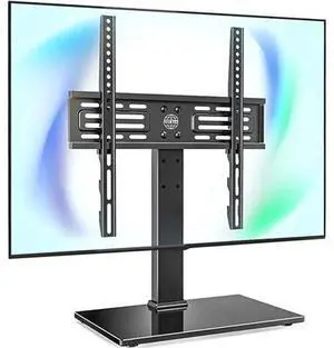 Universal TV Mount Stand Table Top TV Stand for 27-55 inch TVS Height Adjustable TV Stand Mount Glass Base Black Universal TV Mount Stand Table Top TV Stand for 27-55 inch TVS Height Adjustable TV Stand Mount Glass Base Black