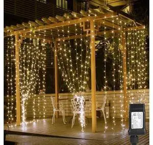 306 LED Curtain Lights with 18 Hang Down String Lights 10×10 ft Plug in Hanging Fairy Lights for Bedroom Wall Window Twinkle Backdrop Lights for Wedding Patio Gazebo (NOT Connectable) 306 LED Curtain Lights with 18 Hang Down String Lights 10×10 ft Plug in Hanging Fairy Lights for Bedroom Wall Window Twinkle Backdrop Lights for Wedding Patio Gazebo (NOT Connectable)