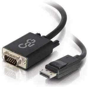 Display Port Cable Display Port to VGA Male to Male Black 3 Feet (0.91 Meters) Cables to Go 54331 - TAA Compliant Display Port Cable Display Port to VGA Male to Male Black 3 Feet (0.91 Meters) Cables to Go 54331 - TAA Compliant