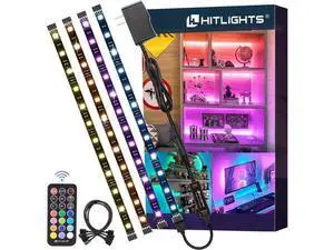 LED Strip Lights Small LED Light Strips Dimmable RGB 5050 Color Changing LED Tape Light with Remote and UL-Listed Adapter for TV Backlight Bedroom Cabinet Shelf Display LED Strip Lights Small LED Light Strips Dimmable RGB 5050 Color Changing LED Tape Light with Remote and UL-Listed Adapter for TV Backlight Bedroom Cabinet Shelf Display