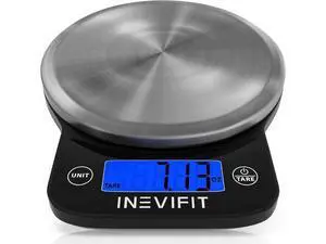 Digital Kitchen Scale Highly Accurate Multifunction Food Scale 13 lbs 6kgs Max Clean Modern Black with Premium Stainless Steel Finish. Includes Batteries Digital Kitchen Scale Highly Accurate Multifunction Food Scale 13 lbs 6kgs Max Clean Modern Black with Premium Stainless Steel Finish. Includes Batteries