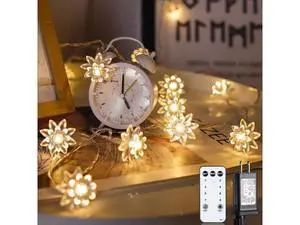 59 Ft 100 LED Flower Fairy Lights with Remote Timer Plug in Connectable Twinkle Lights with Soft Flowers for Bedroom Wedding Dorm Indoor Outdoor Decor Warm White 59 Ft 100 LED Flower Fairy Lights with Remote Timer Plug in Connectable Twinkle Lights with Soft Flowers for Bedroom Wedding Dorm Indoor Outdoor Decor Warm White