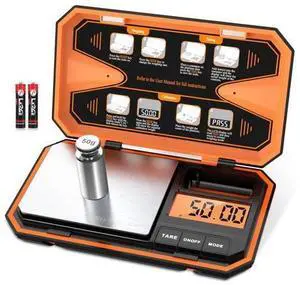Digital Pocket Scale High-Precision 500g x 0.01g Gram Scale with 50g Calibration Weight Mini 6 Units Jewelry Scale with LCD Display Tare Function for Food Jewelry Coin Coffee Battery Included Digital Pocket Scale High-Precision 500g x 0.01g Gram Scale with 50g Calibration Weight Mini 6 Units Jewelry Scale with LCD Display Tare Function for Food Jewelry Coin Coffee Battery Included