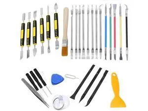 31 Piece Precision Spudger Pry Tool Screwdriver Set Electronics Repair Tool Kit Non-Scratch Opening Tools for iPhone MacBook Laptop Computer Game Console Repair 31 Piece Precision Spudger Pry Tool Screwdriver Set Electronics Repair Tool Kit Non-Scratch Opening Tools for iPhone MacBook Laptop Computer Game Console Repair