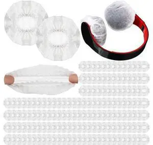 500 Pcs Disposable Headphone Covers Non-Woven Sanitary Headphone Hygiene Covers for Over-Ear Headphones (8-11cm) Ideal for Gyms Salons Call Centers & Shared Headsets White 500 Pcs Disposable Headphone Covers Non-Woven Sanitary Headphone Hygiene Covers for Over-Ear Headphones (8-11cm) Ideal for Gyms Salons Call Centers & Shared Headsets White
