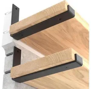 12 inch Shelf Brackets 6-Pack 1/5 inch Thick Heavy Duty Industrial Bracket for DIY Floating Shelf Support Black Coated Wall Shelf Support 11.25 x 6 x 1.5 12 inch Shelf Brackets 6-Pack 1/5 inch Thick Heavy Duty Industrial Bracket for DIY Floating Shelf Support Black Coated Wall Shelf Support 11.25 x 6 x 1.5