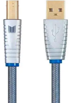 Monolith USB Digital Audio Cable - USB Type-A to USB Type-B Gold-Plated Connectors 22AWG 2 Meter Gray Monolith USB Digital Audio Cable - USB Type-A to USB Type-B Gold-Plated Connectors 22AWG 2 Meter Gray