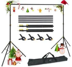 Lincostore Backdrop Support Stand Kit 10x6.5ft Adjustable Photography Studio Photo Background Support System with Carrying Bag for Green Screen Muslin 4171 Lincostore Backdrop Support Stand Kit 10x6.5ft Adjustable Photography Studio Photo Background Support System with Carrying Bag for Green Screen Muslin 4171