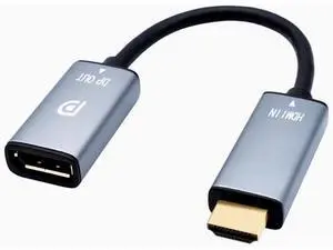 HDMI to DisplayPort Adapter 4K@60Hz High Speed HDMI Male to DP Female Converter Cable Compatible for PC Graphics Card Laptop Mini NS PS5/4 Xbox One/360 HDMI to DisplayPort Adapter 4K@60Hz High Speed HDMI Male to DP Female Converter Cable Compatible for PC Graphics Card Laptop Mini NS PS5/4 Xbox One/360