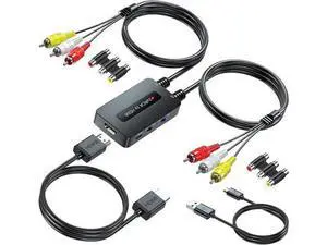 Dual Port RCA to HDMI Double Composite AV to HDMI Converter Two RCA in One HD Out Converter for N64/Wii/PS2/DVD/VHS to Display On Newer TVs Dual Port RCA to HDMI Double Composite AV to HDMI Converter Two RCA in One HD Out Converter for N64/Wii/PS2/DVD/VHS to Display On Newer TVs