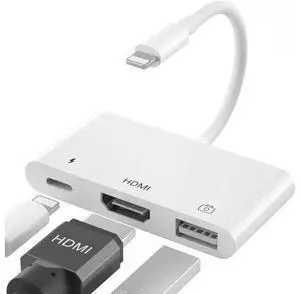 HDMI Splitter 3 in 1 USB Camera Adapter with 1080P Digital AV HDMI + Charging Splitter Support USB Flash Drive MIDI Keyboard Mouse Ethernet Adapter HDMI Splitter 3 in 1 USB Camera Adapter with 1080P Digital AV HDMI + Charging Splitter Support USB Flash Drive MIDI Keyboard Mouse Ethernet Adapter