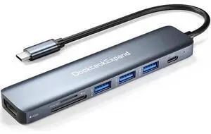 USB C Hub 7 in 1 USB-C Multiport Adapter with 4K HDMI 100W Power Delivery 3 USB 3.0 Ports SD/TF Card Reader for MacBook Pro/Air iMac iPad Pro Surface Pro 7/8 XPS and More USB C Hub 7 in 1 USB-C Multiport Adapter with 4K HDMI 100W Power Delivery 3 USB 3.0 Ports SD/TF Card Reader for MacBook Pro/Air iMac iPad Pro Surface Pro 7/8 XPS and More