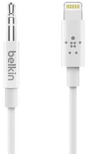 AV10172bt03-WHT 3.5mm Audio Cable With Lightning Connector White AV10172bt03-WHT 3.5mm Audio Cable With Lightning Connector White