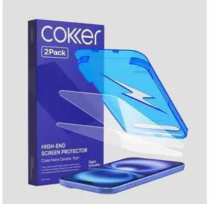 2PACK Tempered Glass Screen Protector Designed for iPhone 16 Rounded Edge 9H Hardness Shatterproof Anti-Scratch Anti-Fingerprint Touch Sensitive Easy Installation 2PACK Tempered Glass Screen Protector Designed for iPhone 16 Rounded Edge 9H Hardness Shatterproof Anti-Scratch Anti-Fingerprint Touch Sensitive Easy Installation