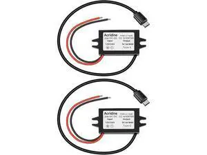 2-PCS DC 12V/24V to 5V USB C Buck Converter 5A 25W Type-C Output Charging Module Waterproof Buck Power Adapter Compatible with Raspberry Pi 4 Mobile Phone 2-PCS DC 12V/24V to 5V USB C Buck Converter 5A 25W Type-C Output Charging Module Waterproof Buck Power Adapter Compatible with Raspberry Pi 4 Mobile Phone