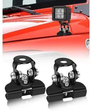 Led Hood Mounts Universal Led Light Bar Mounting Brackets 304 Stainless Steel Hood Clamp Lights Mounts Black Led Hood Mounts Universal Led Light Bar Mounting Brackets 304 Stainless Steel Hood Clamp Lights Mounts Black