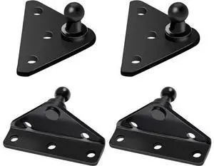 10mm Ball Stud Mounting Bracket for Gas Shock Spring Strut Prop Lift Support 2pcs L-Type 2pcs Flat-Type and 16pcs Screws 10mm Ball Stud Mounting Bracket for Gas Shock Spring Strut Prop Lift Support 2pcs L-Type 2pcs Flat-Type and 16pcs Screws