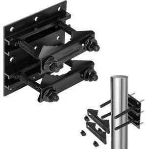 Post Tubes Mounting Bracket 1-Pack Adjustable Solar Mounting Bracket Fence Hook Compatible with Round Square T-Posts Irregularly Shaped Pipes (Max. 1-3/4 Width) Post Tubes Mounting Bracket 1-Pack Adjustable Solar Mounting Bracket Fence Hook Compatible with Round Square T-Posts Irregularly Shaped Pipes (Max. 1-3/4 Width)