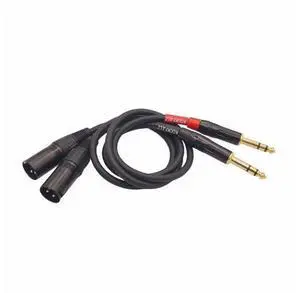 XLR to 1/4 Inch Audio Cable - Professional Microphone Cable for Mixer Amp Studio Equipment (2-Pack 2 Feet) XLR to 1/4 Inch Audio Cable - Professional Microphone Cable for Mixer Amp Studio Equipment (2-Pack 2 Feet)