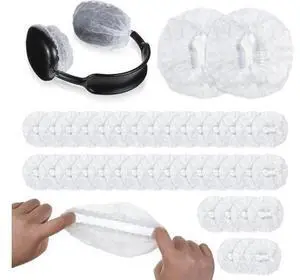 500 Pcs White Headphone Covers Disposable Non-Woven Earphone Cover 11 cm/ 4.3 Inch Breathable Stretch Ear Covers Protector for Most on Ear Headphones 500 Pcs White Headphone Covers Disposable Non-Woven Earphone Cover 11 cm/ 4.3 Inch Breathable Stretch Ear Covers Protector for Most on Ear Headphones