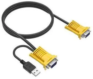 VGA KVM Cable 10ft 2in1 KVM Cable for VGA KVM Switch (1pack 3m) VGA KVM Cable 10ft 2in1 KVM Cable for VGA KVM Switch (1pack 3m)