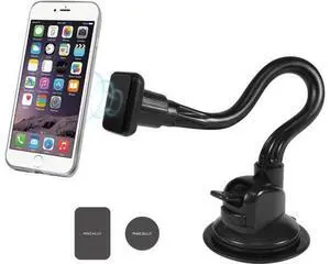 Windshield Phone Mount for Car Magnetic - Suction Cup Window Mount Phone Holder with 8 Long Gooseneck Arm & Super Strong Magnet Mount for Smartphone and iPhone Windshield Phone Mount for Car Magnetic - Suction Cup Window Mount Phone Holder with 8 Long Gooseneck Arm & Super Strong Magnet Mount for Smartphone and iPhone