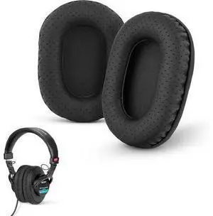 Brainwavz Perforated Replacement Earpads for Sony MDR 7506 V6 & CD900ST with Memory Foam Ear Pad & Suitable for Other On Ear Headphones (Black) Brainwavz Perforated Replacement Earpads for Sony MDR 7506 V6 & CD900ST with Memory Foam Ear Pad & Suitable for Other On Ear Headphones (Black)