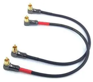 -061 90 Degree Right Angle RCA Cable Male to Male Subwoofer Cable Digital Coaxial Audio Cable for Home Theater Sound Bar TV and More 2Pack (1FT) -061 90 Degree Right Angle RCA Cable Male to Male Subwoofer Cable Digital Coaxial Audio Cable for Home Theater Sound Bar TV and More 2Pack (1FT)