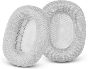 Upgraded Ear Cushions Replacement Earpads for AirPods Max Headphones Mesh Fabric Ear Pads Cover with Memory Foam and Magnet for AirPods Max (Silver) Upgraded Ear Cushions Replacement Earpads for AirPods Max Headphones Mesh Fabric Ear Pads Cover with Memory Foam and Magnet for AirPods Max (Silver)