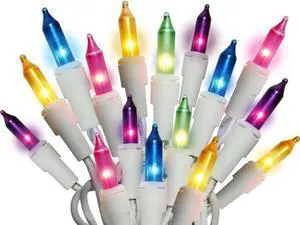 Holiday Pride Easter String Lights - 100 Count Mini Easter Lights String on White Wire (24 Ft) - Indoor/Outdoor Use - UL Listed - Static & Blinking Modes - Connectable Holiday Pride Easter String Lights - 100 Count Mini Easter Lights String on White Wire (24 Ft) - Indoor/Outdoor Use - UL Listed - Static & Blinking Modes - Connectable