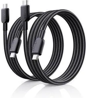 USB C to USB C Cable (2Pack 3FT) 240W Type-C Fast Charging Cord for iPhone 17/16 Series MacBook Pro 2020 iPad Air 4 and More (Black) USB C to USB C Cable (2Pack 3FT) 240W Type-C Fast Charging Cord for iPhone 17/16 Series MacBook Pro 2020 iPad Air 4 and More (Black)