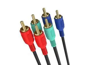 - 3-RCA Male to 3RCA Male RGB Component Video Cable For HDTV - 25 Feet - 3-RCA Male to 3RCA Male RGB Component Video Cable For HDTV - 25 Feet