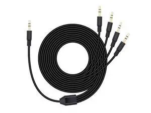 3.5mm Headphone Splitter 1 to 4-Ways 3.5mm (1/8) TRS 3-Pole Gold Plated Male to 4-Male Stereo Jack Splitter Audio Cable for Computer Speakers Mp3 Earphone(1M/3.3FT) 3.5mm Headphone Splitter 1 to 4-Ways 3.5mm (1/8) TRS 3-Pole Gold Plated Male to 4-Male Stereo Jack Splitter Audio Cable for Computer Speakers Mp3 Earphone(1M/3.3FT)