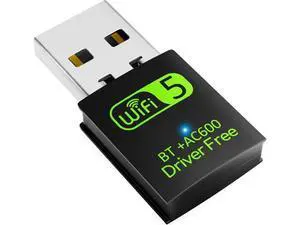USB WiFi Bluetooth Adapter 600Mbps Dual Band 2.4/5Ghz Wireless Network External Receiver Mini WiFi Dongle for PC/Laptop/Desktop USB WiFi Bluetooth Adapter 600Mbps Dual Band 2.4/5Ghz Wireless Network External Receiver Mini WiFi Dongle for PC/Laptop/Desktop