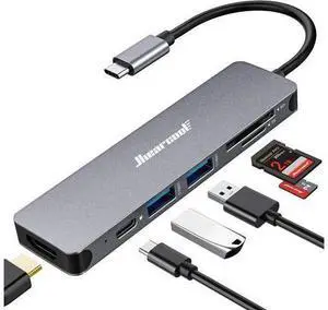 USB C Hub for MacBook 7-in-1 USBC Adapter with 4K HDMI 100W PD USB 3.0 5Gbps Ports SD/TF Card Reader USB-C Dongle for Office Meetings Travel & Home Setup-Space Grey USB C Hub for MacBook 7-in-1 USBC Adapter with 4K HDMI 100W PD USB 3.0 5Gbps Ports SD/TF Card Reader USB-C Dongle for Office Meetings Travel & Home Setup-Space Grey