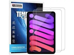 2 Pack Screen Protector for iPad Mini7(A17 Pro 2024)&Mini6 (2021 6th) 8.3 Inch Tempered Glass Scratch Resistant Clear Display Pencil Compatible 2 Pack Screen Protector for iPad Mini7(A17 Pro 2024)&Mini6 (2021 6th) 8.3 Inch Tempered Glass Scratch Resistant Clear Display Pencil Compatible