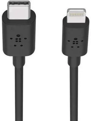 USB-C to Lightning Cable (4ft Fast Charging iPhone USB-C Cable for iPhone 11 11 Pro 11 Pro Max XS XS Max XR X MacBook iPad and more MFi-Certified) Black (F8J239bt04-BLK) USB-C to Lightning Cable (4ft Fast Charging iPhone USB-C Cable for iPhone 11 11 Pro 11 Pro Max XS XS Max XR X MacBook iPad and more MFi-Certified) Black (F8J239bt04-BLK)