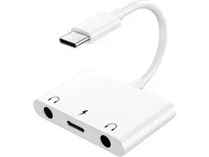 Headphone Adapter for iPad Headphone Splitter for 2 Headphones 3 in 1 USB C to 3.5mm Jack Audio Adapter with 60W Fast Charging Compatible with S24/23 Ultra. Headphone Adapter for iPad Headphone Splitter for 2 Headphones 3 in 1 USB C to 3.5mm Jack Audio Adapter with 60W Fast Charging Compatible with S24/23 Ultra.