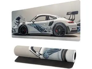 White Ukiyo-e Style Sports Car Large Gaming Mouse Pad Desktop Mat 31.5x11.8 Inch - Non-Slip Rubber Base - for Gamers - Perfect for Gamers & PC Enthusiasts White Ukiyo-e Style Sports Car Large Gaming Mouse Pad Desktop Mat 31.5x11.8 Inch - Non-Slip Rubber Base - for Gamers - Perfect for Gamers & PC Enthusiasts