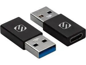 ACA-2PKSP Strikeline USB Type-C to USB Type-A Adapter 2 Pack - Black ACA-2PKSP Strikeline USB Type-C to USB Type-A Adapter 2 Pack - Black