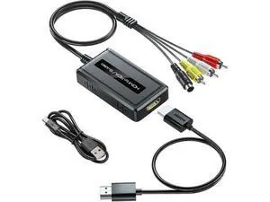 2 in 1 HDMI to S-Video/RCA Converter 1080P HDMI to Svideo Composite AV + R/L Audio Converter Compatible with DVD/PS3/PS4/TV Stick 2 in 1 HDMI to S-Video/RCA Converter 1080P HDMI to Svideo Composite AV + R/L Audio Converter Compatible with DVD/PS3/PS4/TV Stick