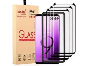 3 PACK Galaxy S9 Plus Screen Protector 3D Curved Tempered Glass Dot Matrix with Easy Installation Tray Anti Scratch Case Friendly 3 PACK Galaxy S9 Plus Screen Protector 3D Curved Tempered Glass Dot Matrix with Easy Installation Tray Anti Scratch Case Friendly