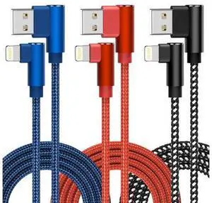 iPhone Charger 10ft 3 Pack MFi Certified Lightning Cable 90 Degree Fast Charging Cord Nylon Braided USB Charging Cable Compatible with iPhone 14 13 12 11 Pro Max XR XS X 8 7 6 Plus SE iPhone Charger 10ft 3 Pack MFi Certified Lightning Cable 90 Degree Fast Charging Cord Nylon Braided USB Charging Cable Compatible with iPhone 14 13 12 11 Pro Max XR XS X 8 7 6 Plus SE