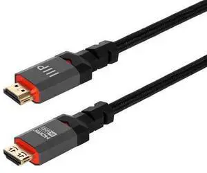 8K Certified Ultra High Speed HDMI Cable - 3 Feet - Black | Braided - HDMI 2.1 8K@60Hz 4k@120Hz 48Gbps HDR VRR CL3 in-Wall Rated 8K Certified Ultra High Speed HDMI Cable - 3 Feet - Black | Braided - HDMI 2.1 8K@60Hz 4k@120Hz 48Gbps HDR VRR CL3 in-Wall Rated