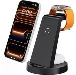 3 in 1 Charging Station for iPhone Wireless Charger for iPhone 17 16e 16 15 14 13 12 11 X Pro Max & Watch - Wireless Charging Station for AirPods 4 3 Pro 3 in 1 Charging Station for iPhone Wireless Charger for iPhone 17 16e 16 15 14 13 12 11 X Pro Max & Watch - Wireless Charging Station for AirPods 4 3 Pro