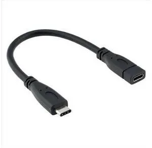USB-C USB 3.1 Type C Male to Female Extension Data Cable for Macbook Tablet Mobile Phone 20cm UC-218-BK-0.2M USB-C USB 3.1 Type C Male to Female Extension Data Cable for Macbook Tablet Mobile Phone 20cm UC-218-BK-0.2M