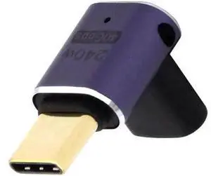 USB4 Type C Male to Female 240W Power 40Gbps Data 8K Video Adapter Low Profile Up Down Angled for NS Phone Laptop USB4 Type C Male to Female 240W Power 40Gbps Data 8K Video Adapter Low Profile Up Down Angled for NS Phone Laptop